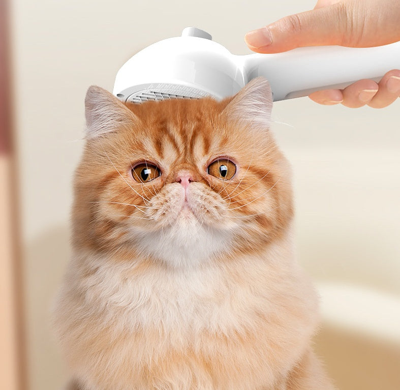 Mist Humidifier Dematting Tool | Self-Cleaning Dog & Cat Grooming Brush