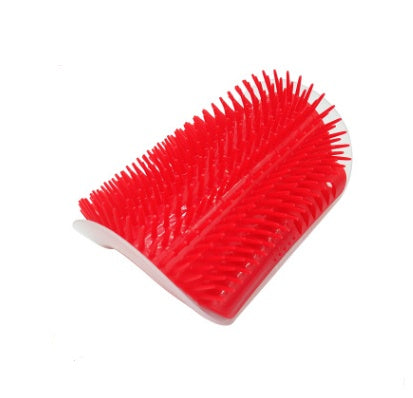 Wall-Mounted Cat Grooming Tool | Corner Rubbing Massager Brush Device