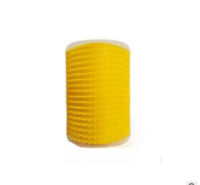 Wall-Mounted Cat Grooming Tool | Corner Rubbing Massager Brush Device