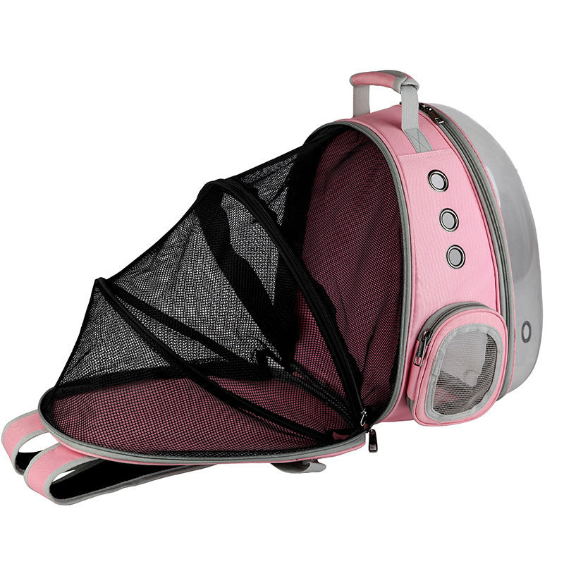 Breathable Bubble Pet Carrier Handbag | Portable Puppy & Rabbit Rucksack with Wide View