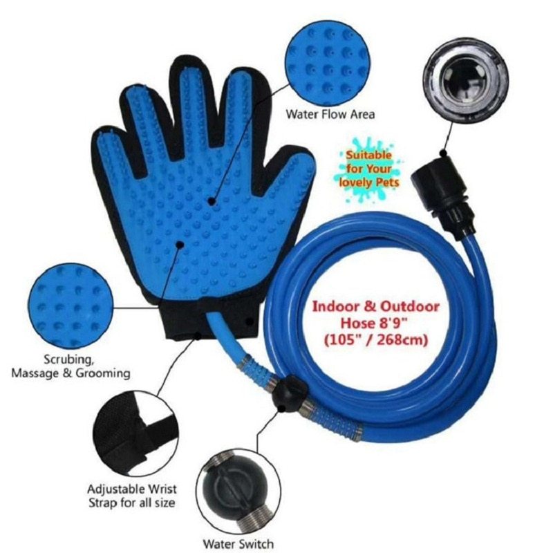 Handheld Pet Shower Head Sprayer | Dog & Cat Bathing Tool with Adjustable Flow