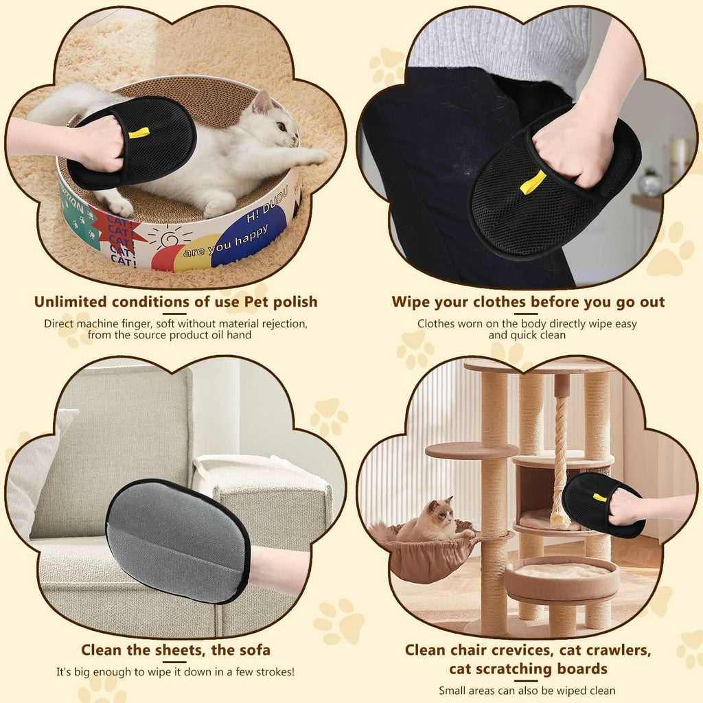 Double-Sided Pet Hair Removal Gloves
