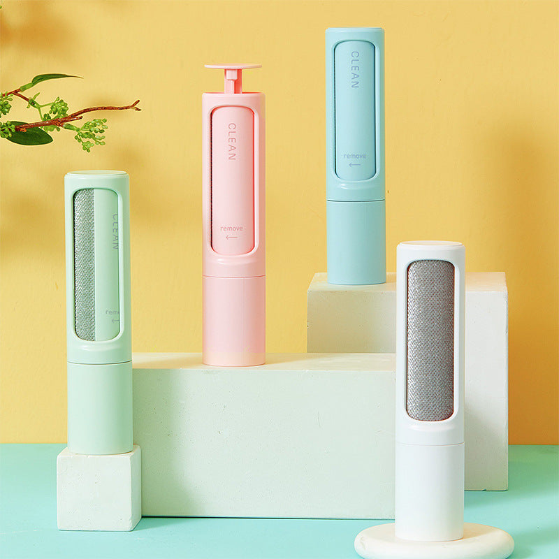 Effective Self-Cleaning Pet Hair Removal Tool | 2-in-1 Brush & Portable Lint Roller