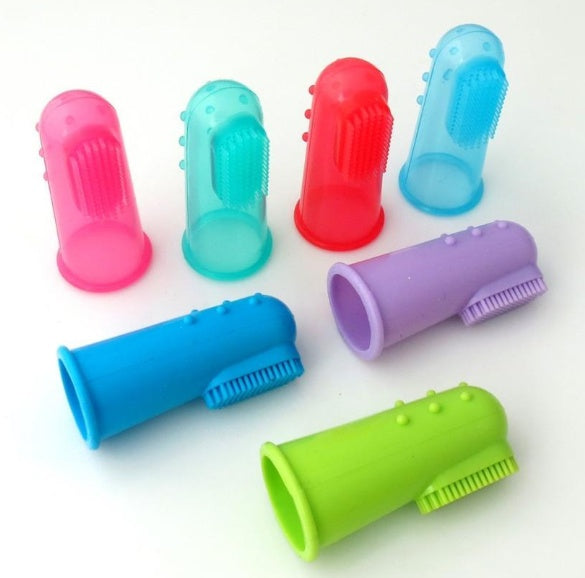 Gentle Pet Oral Care: Super Soft Finger Toothbrush for Dogs and Cats