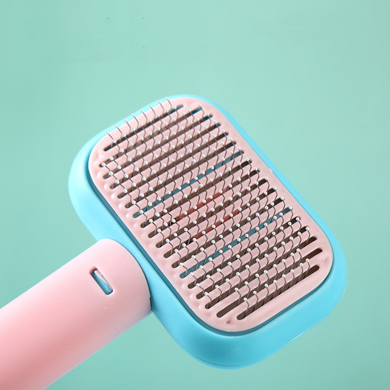 Cat & Dog Hair Massage Comb | Open-Knot Brush & Stainless Steel Grooming Tool