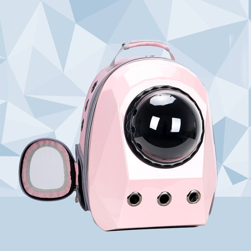 Breathable Pet Space Capsule Carrier Bag | Dog & Cat Travel Backpack Cage