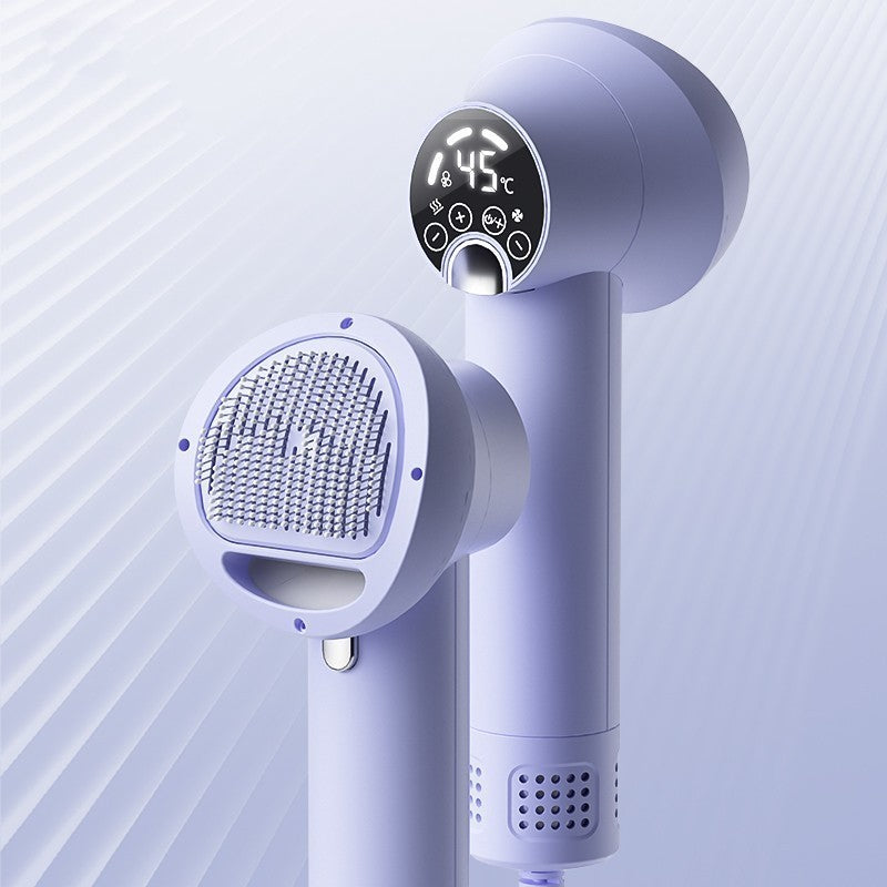 Smart Pet Hair Dryer & Comb | Silent, No-Harm Grooming Blower for Dogs & Cats