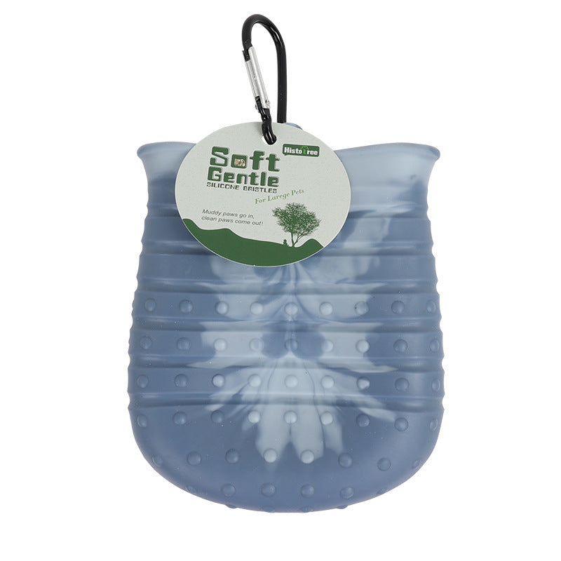 Pet Foot Cleaning Washer Brush Cup | Soft Silicone Paw Clean Bucket for Dogs