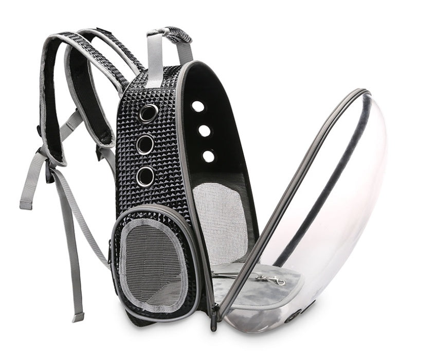 Breathable Bubble Pet Carrier Handbag | Portable Puppy & Rabbit Rucksack with Wide View