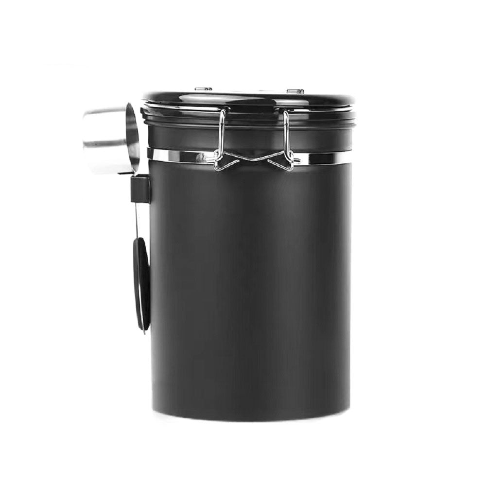 Black Airtight Coffee Storage Container