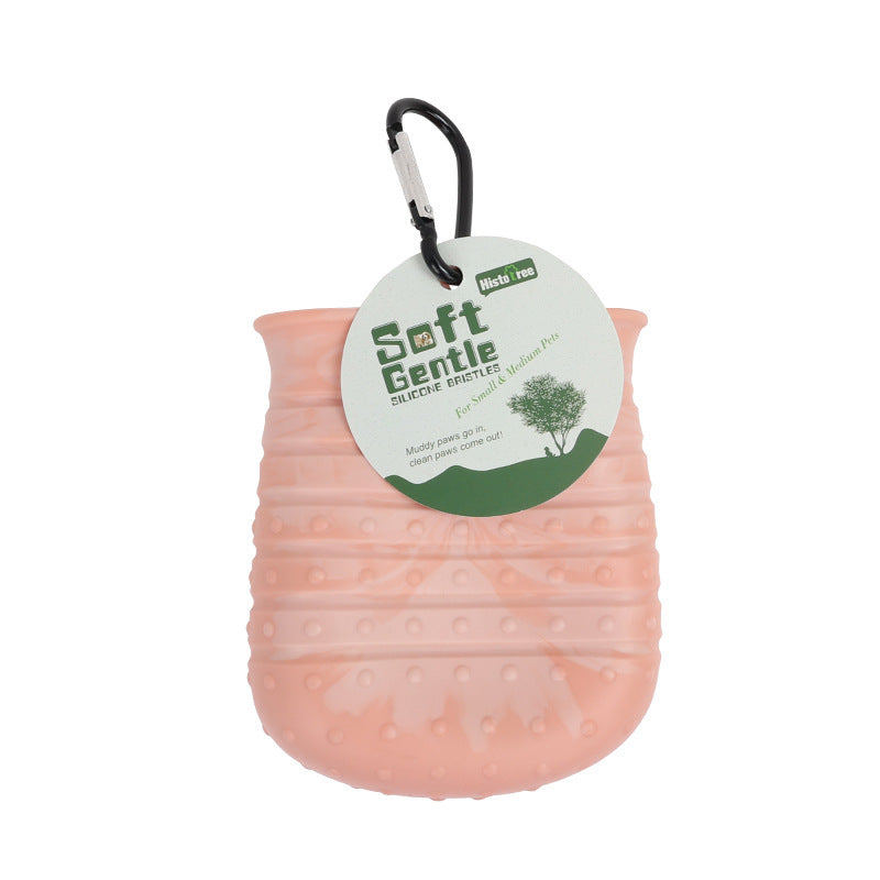 Pet Foot Cleaning Washer Brush Cup | Soft Silicone Paw Clean Bucket for Dogs