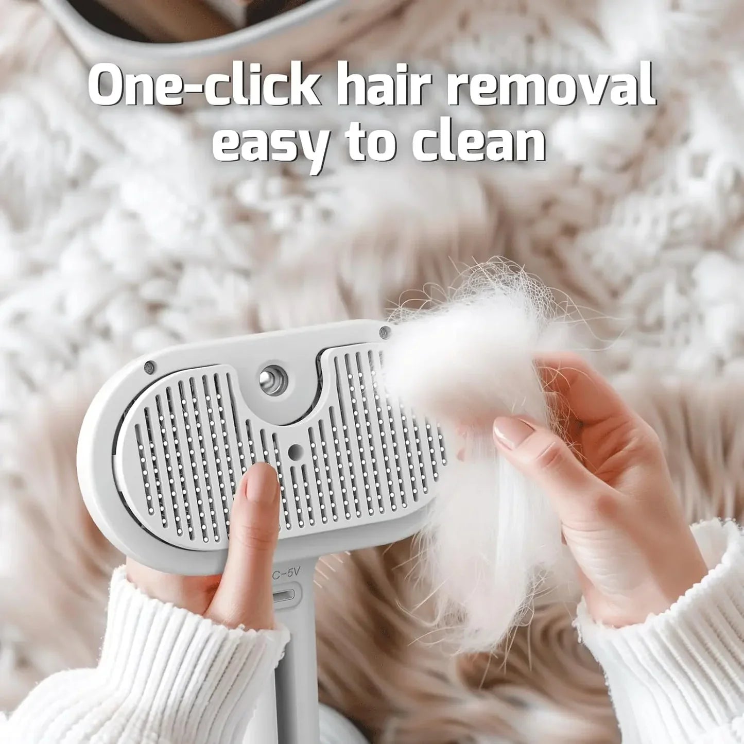 Pet Grooming Tool – Comb, Hair Remover & Humidifier