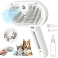 Pet Grooming Tool – Comb, Hair Remover & Humidifier ~ (white)