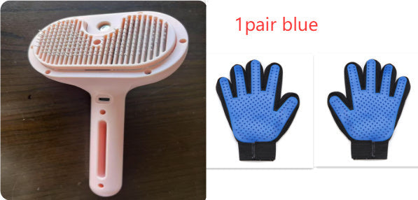 Mist Humidifier Dematting Tool | Self-Cleaning Dog & Cat Grooming Brush