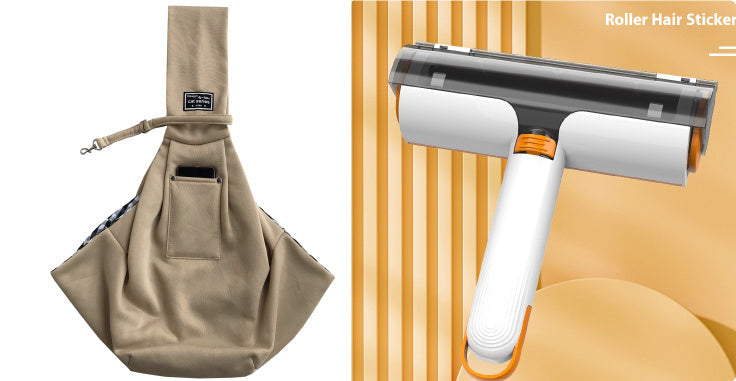 Multifunctional Pet Supplies: Washable 2-in-1 Hair Removal Roller Brush for Fur