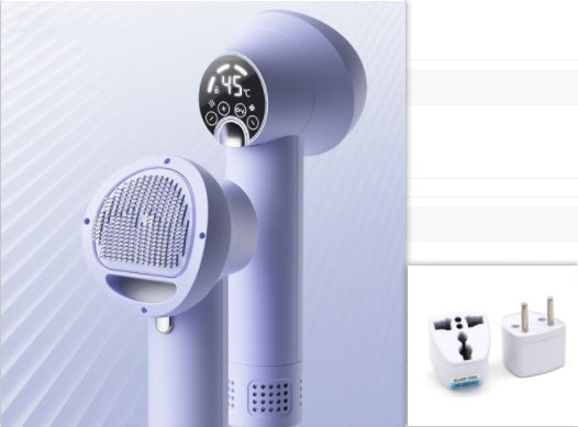 Smart Pet Hair Dryer & Comb | Silent, No-Harm Grooming Blower for Dogs & Cats