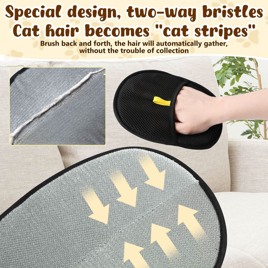 Double-Sided Pet Hair Removal Gloves