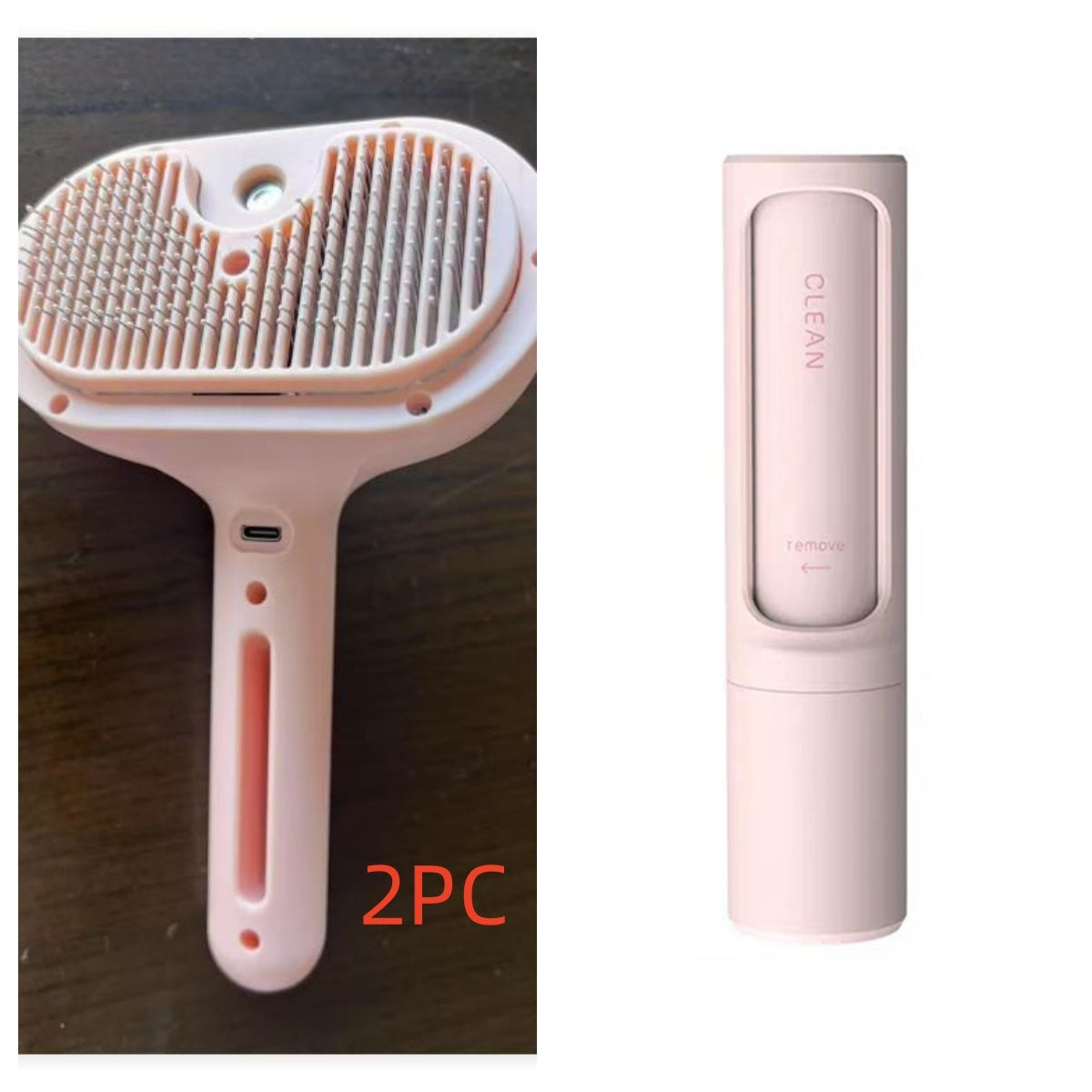 Mist Humidifier Dematting Tool | Self-Cleaning Dog & Cat Grooming Brush
