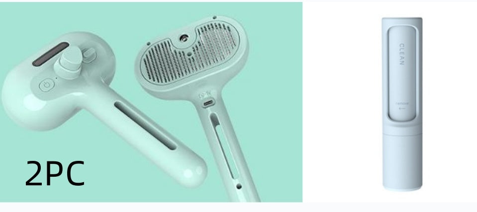 Mist Humidifier Dematting Tool | Self-Cleaning Dog & Cat Grooming Brush
