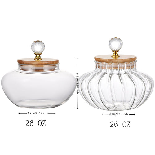 1 PCS High Borosilicate Stripe Sealed Jar, Kitchen Storage Jar, Coffee Can, Coffee Storage Container