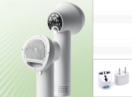 Smart Pet Hair Dryer & Comb | Silent, No-Harm Grooming Blower for Dogs & Cats