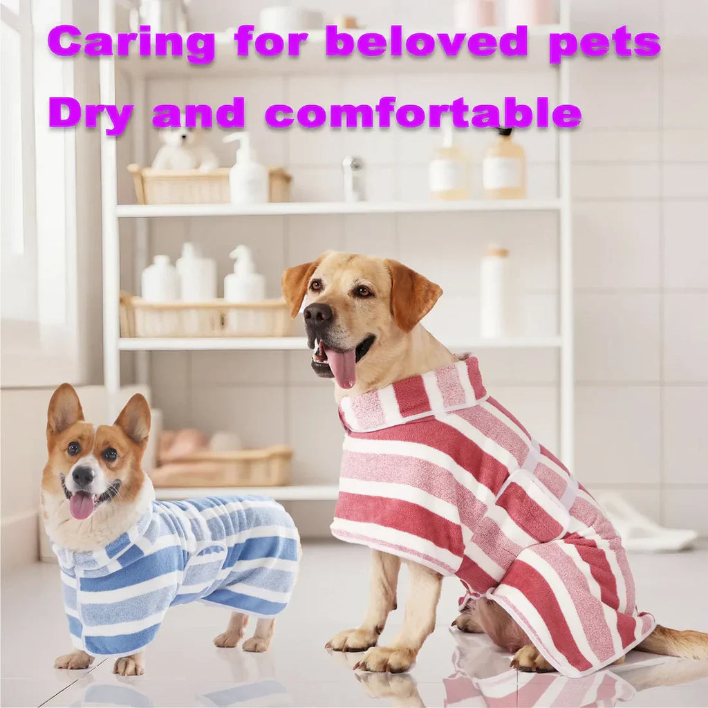 Quick-Drying Dog Bathrobe