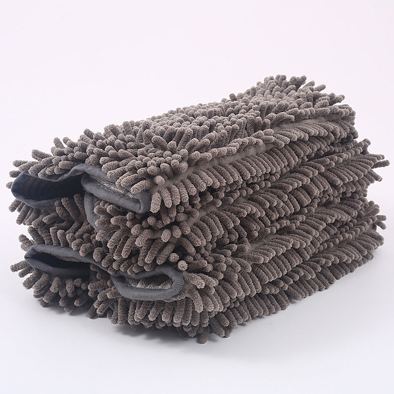 Soft Pet Scrubbing Towel Mitt | Gloved Bath Towel for Cats and Dogs