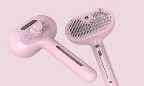 Mist Humidifier Dematting Tool | Self-Cleaning Dog & Cat Grooming Brush