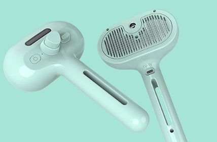 Mist Humidifier Dematting Tool | Self-Cleaning Dog & Cat Grooming Brush
