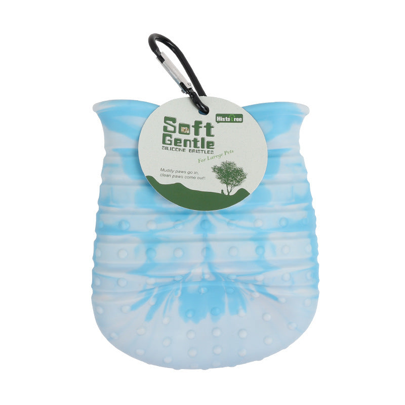 Pet Foot Cleaning Washer Brush Cup | Soft Silicone Paw Clean Bucket for Dogs