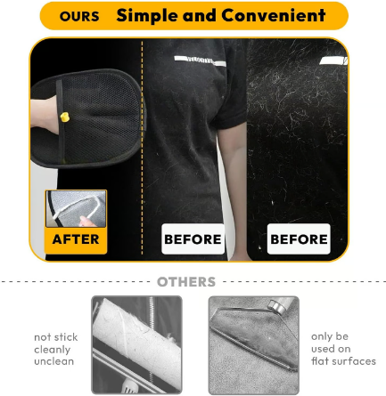 Double-Sided Pet Hair Removal Gloves