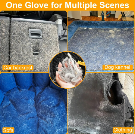Double-Sided Pet Hair Removal Gloves